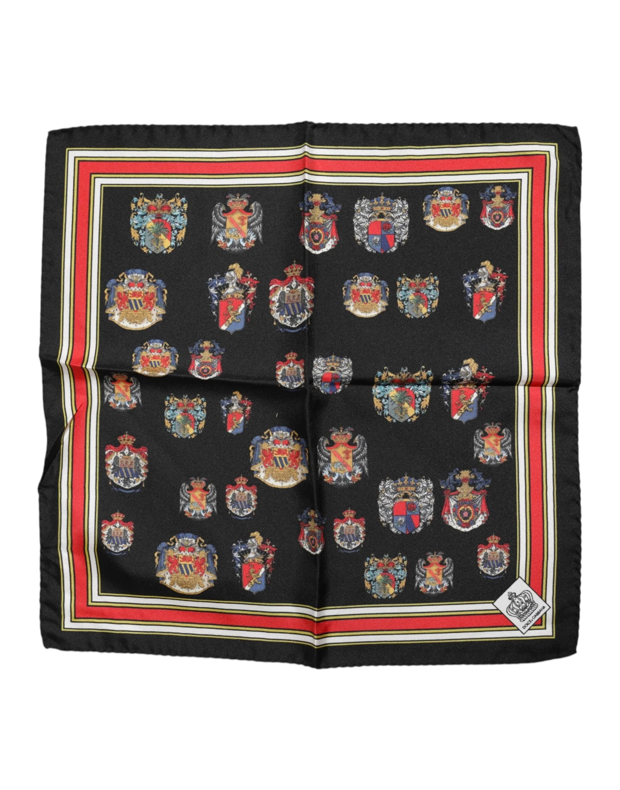 Dolce & Gabbana Multicolor Silk Square Men Foulard Scarf - Scarves & Shawls