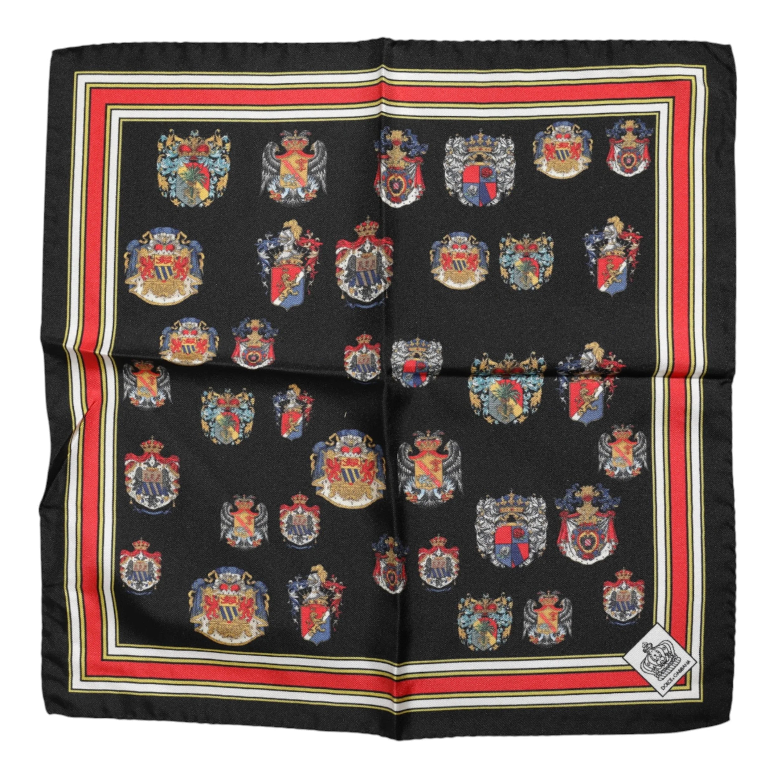 Dolce & Gabbana Multicolor Silk Square Men Foulard Scarf - Scarves & Shawls