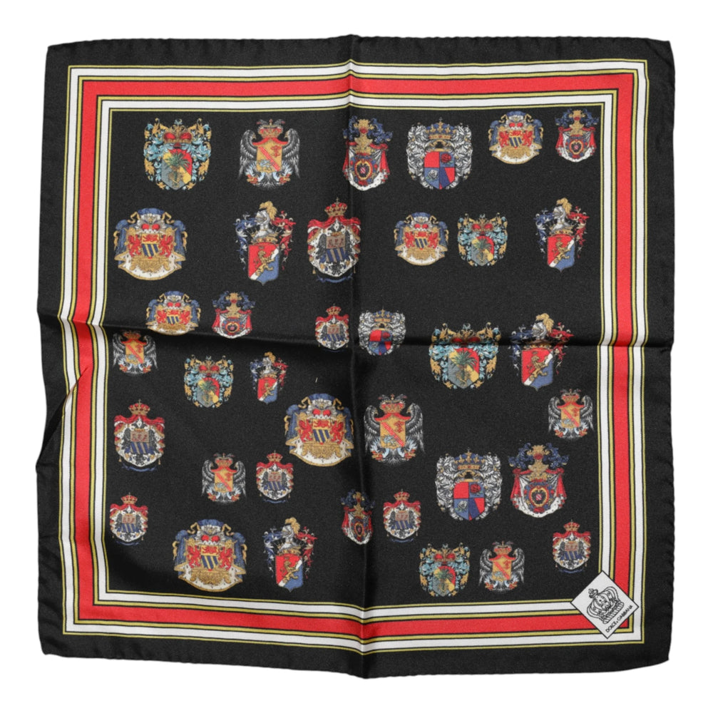 Dolce & Gabbana Multicolor Silk Square Men Foulard Scarf - Scarves & Shawls