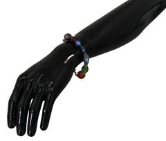 Dolce & Gabbana multicolor Silver Chain Brass Beaded Lobster Clasp Bracelet - Bracelets
