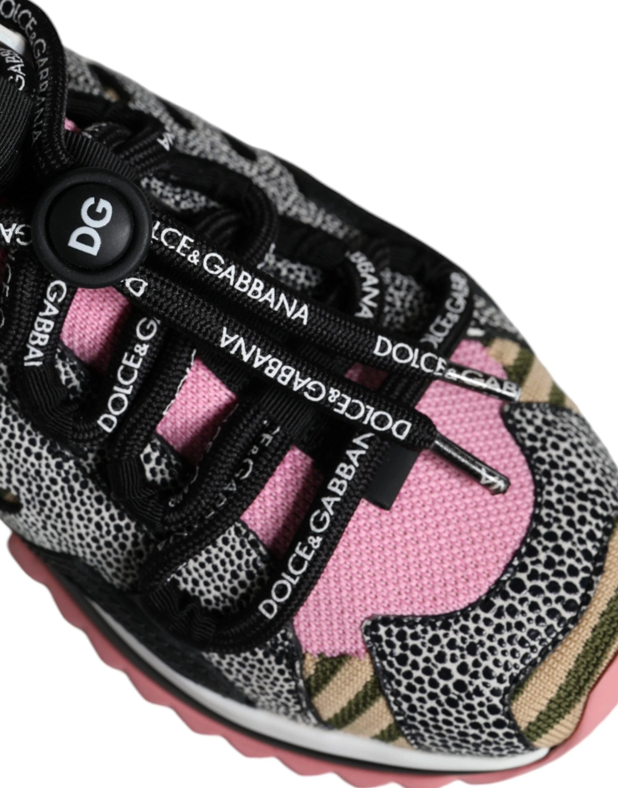 Dolce & Gabbana Multicolor Sorrento Socks Logo Sneakers Shoes - EU36.5/US6 - Sneakers