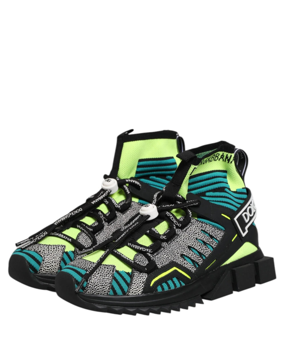 Dolce & Gabbana Multicolor Sorrento Socks Men Sneakers Shoes - EU40/US7 - Sneakers