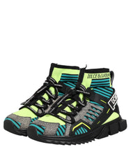 Dolce & Gabbana Multicolor Sorrento Socks Men Sneakers Shoes - EU44/US11 - Sneakers