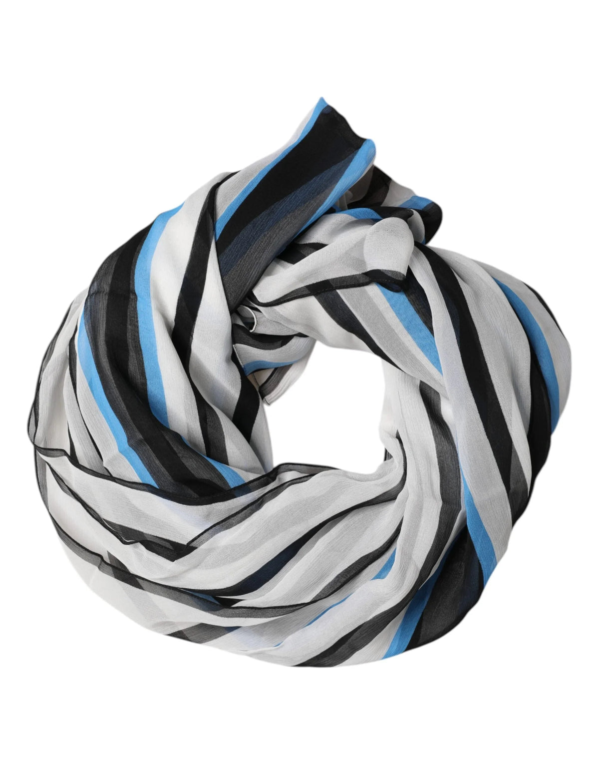 Dolce & Gabbana Multicolor Striped Neck Warmer Wrap Scarf - Neck Gaiters