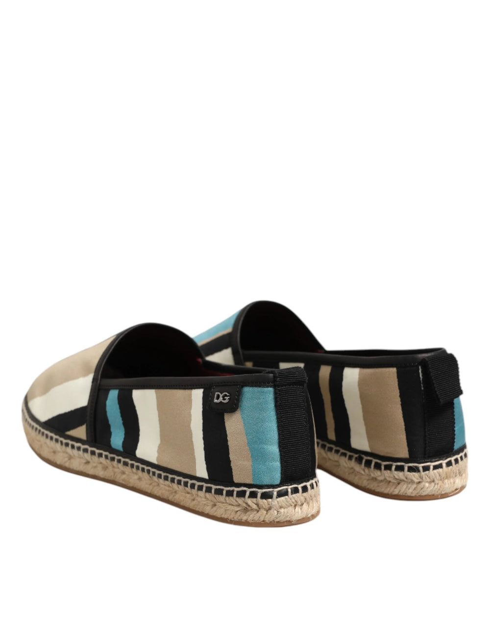 Dolce & Gabbana Multicolor Stripes Canvas Flat Espadrille Shoes - EU41/US8 - Flats