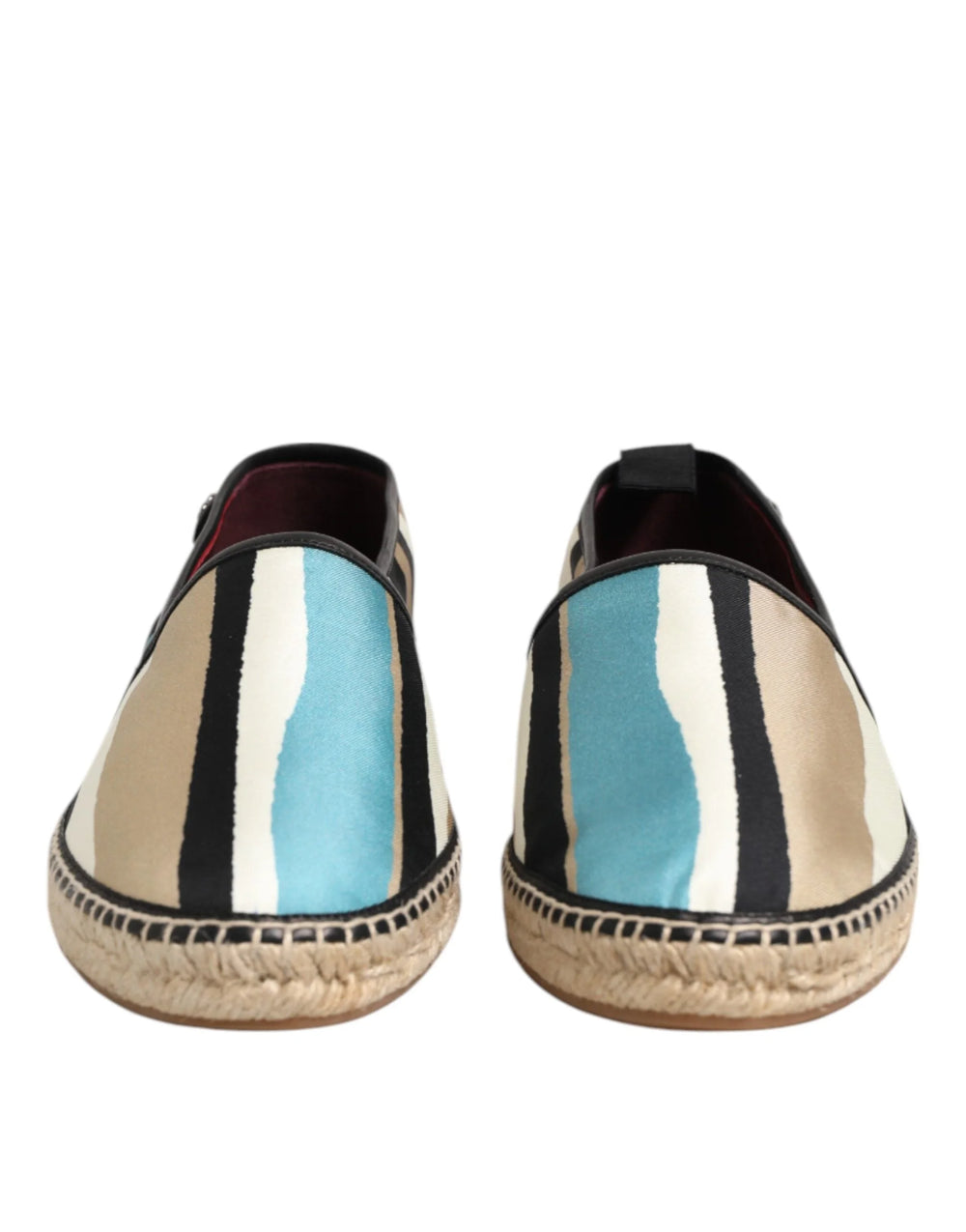 Dolce & Gabbana Multicolor Stripes Canvas Flat Espadrille Shoes - EU41/US8 - Flats