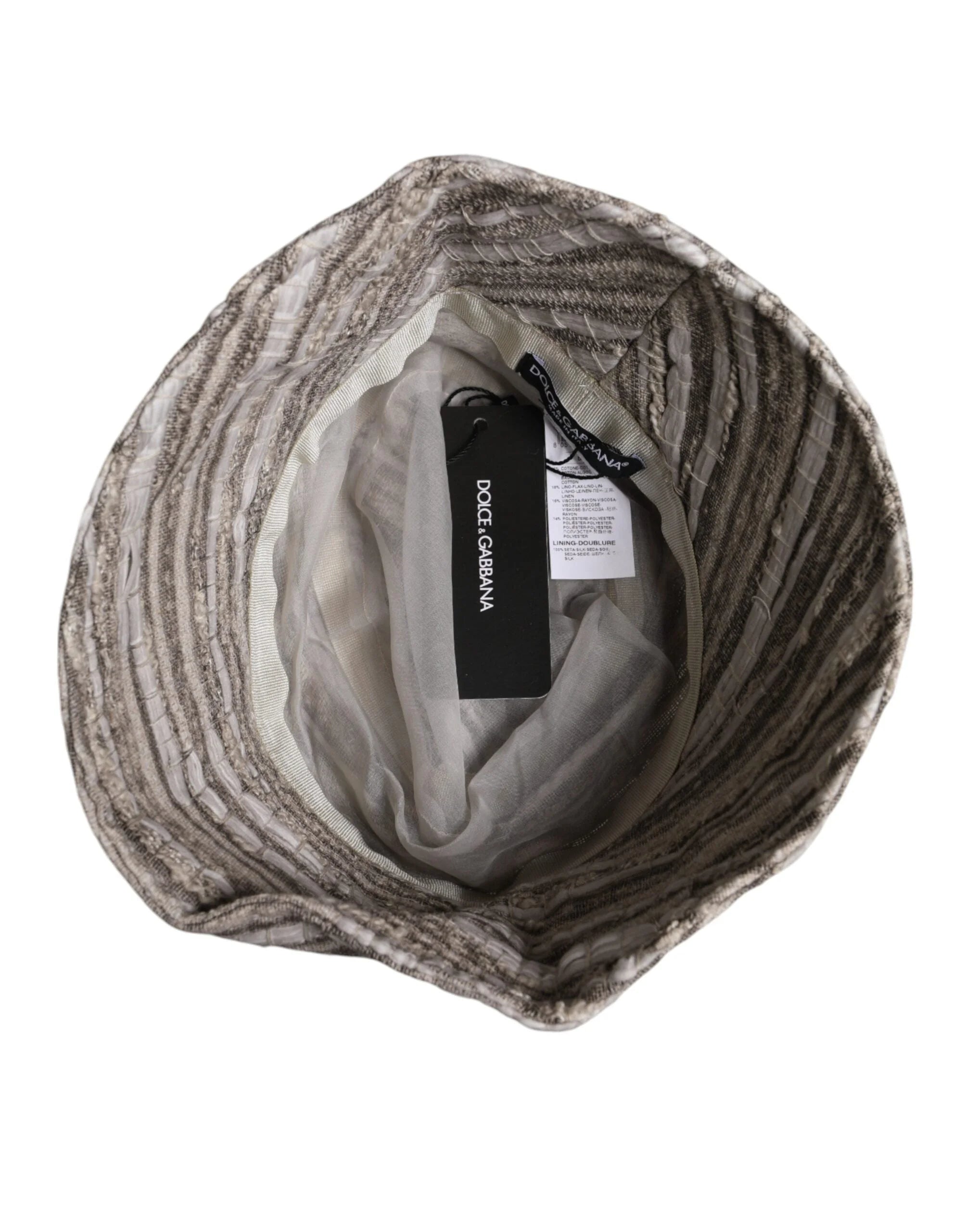 Dolce & Gabbana Multicolor Stripes Cotton Bucket Cap - 58 cm|M