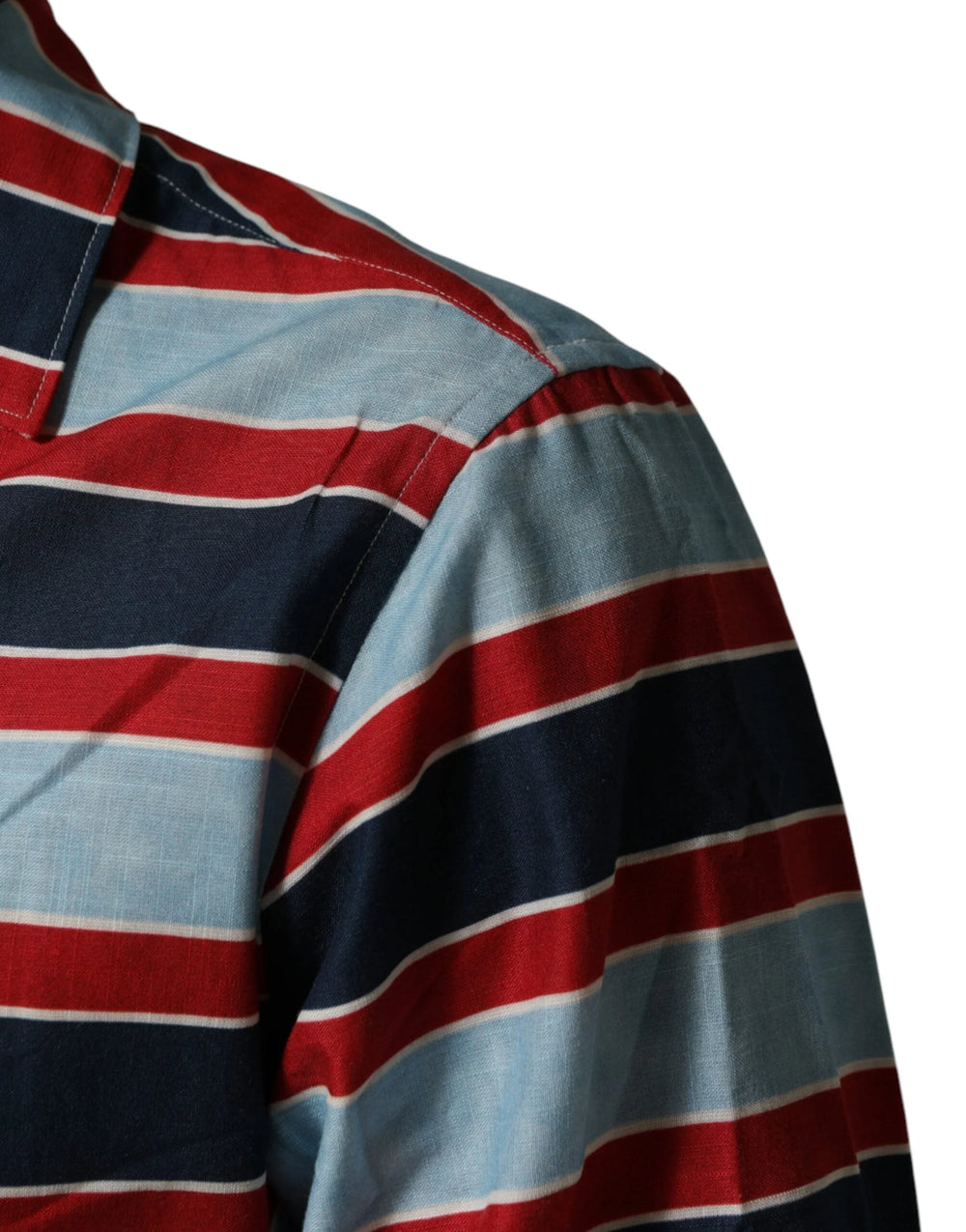 Dolce & Gabbana Multicolor Stripes Cotton Men Button Down Shirt - IT41 | L