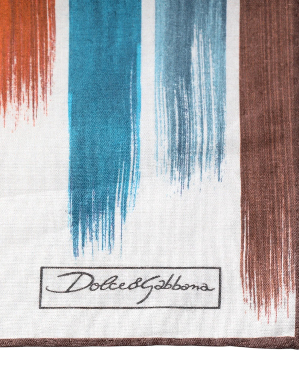 Dolce & Gabbana Multicolor Stripes Cotton Square Foulard Scarf - Scarves & Shawls