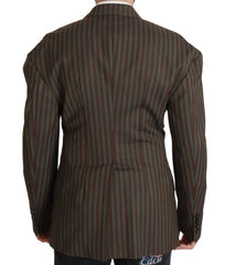 Dolce & Gabbana Multicolor Stripes Double Breasted Blazer - IT50 | L - Sport Jackets