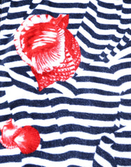 Dolce & Gabbana Multicolor Stripes Seashells Beach Towel - Beach Towels