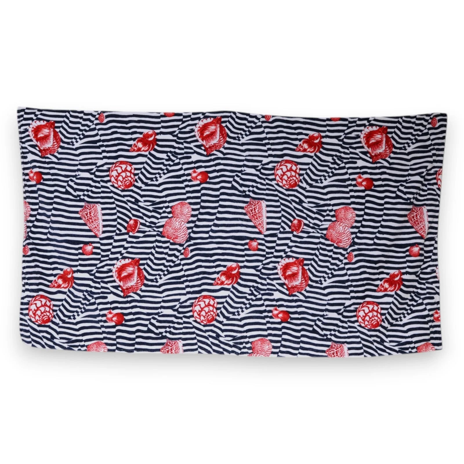 Dolce & Gabbana Multicolor Stripes Seashells Beach Towel - Beach Towels