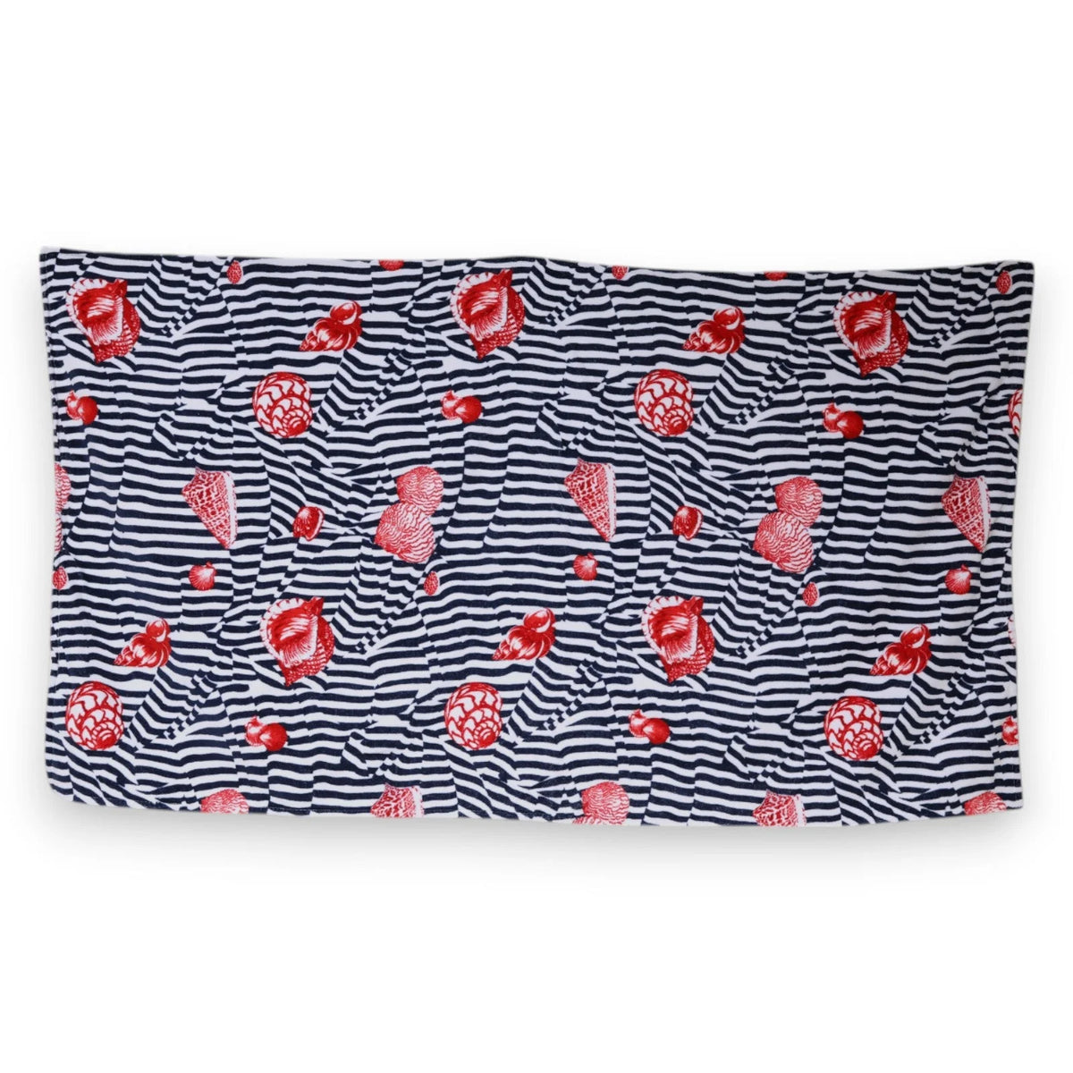 Dolce & Gabbana Multicolor Stripes Seashells Beach Towel - Beach Towels