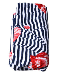 Dolce & Gabbana Multicolor Stripes Seashells Beach Towel - Beach Towels