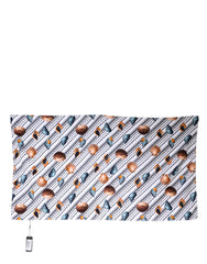 Dolce & Gabbana Multicolor Stripes Seashells Beach Towel - Beach Towels