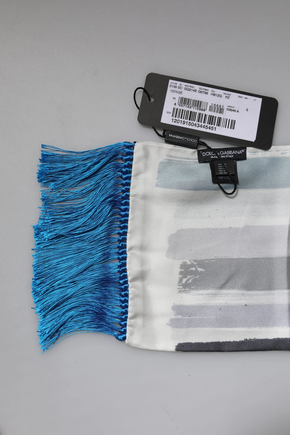 Dolce & Gabbana Multicolor Stripes Silk Fringes Neck Foulard Scarf - Scarves & Shawls