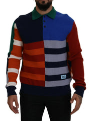 Dolce & Gabbana Multicolor Stripes Wool Pullover Sweater - IT48 | M - Sweaters