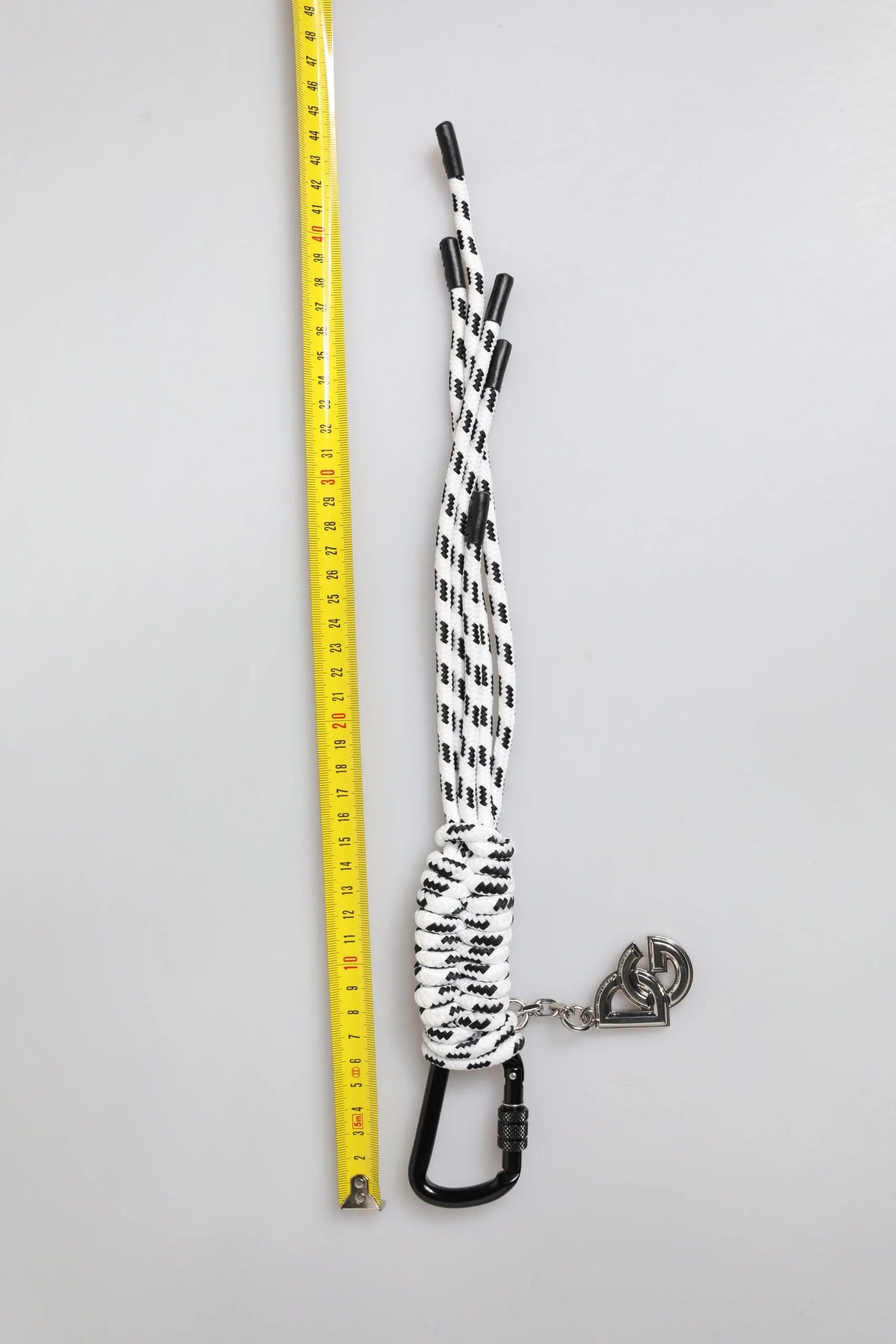 Dolce & Gabbana Multicolor Tape String DG Logo Keychain Polyester Keyring - Keychains