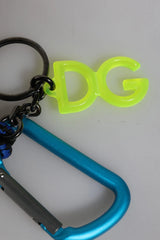 Dolce & Gabbana Multicolor Tape String DG Logo Keychain Polyester Keyring - Keychains