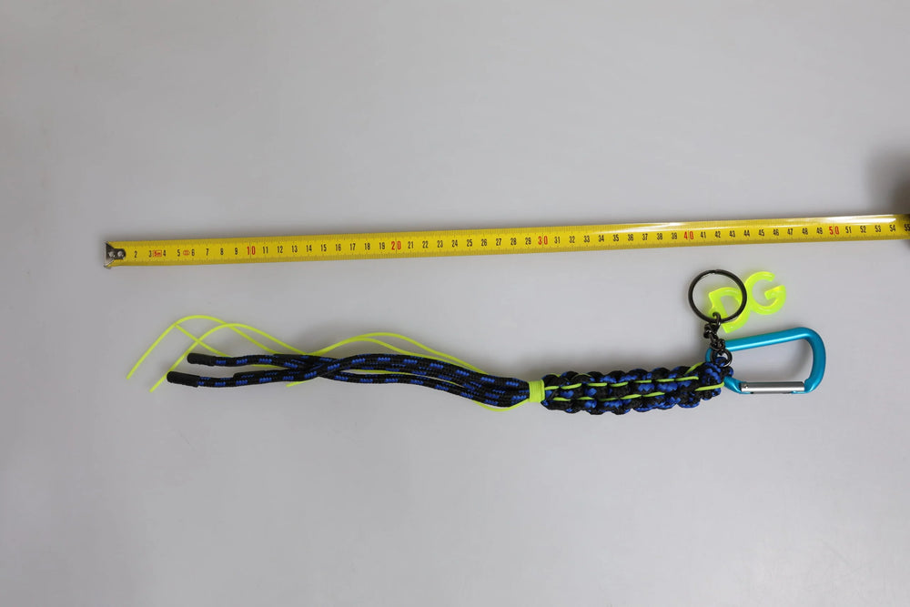 Dolce & Gabbana Multicolor Tape String DG Logo Keychain Polyester Keyring - Keychains