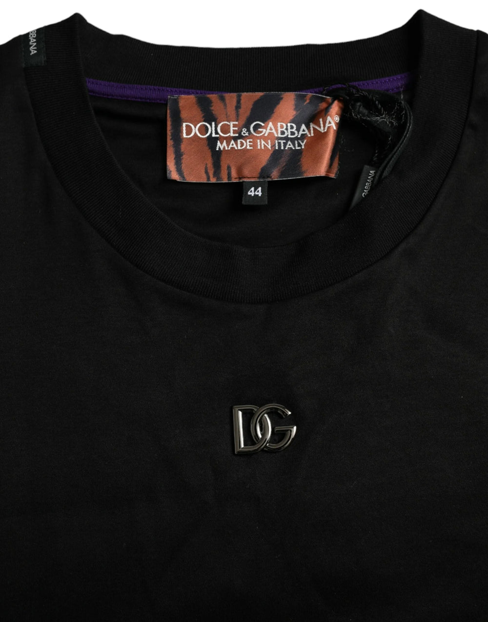 Dolce & Gabbana Multicolor Tiger Print Cotton Short Sleeves T-shirt - T-Shirts