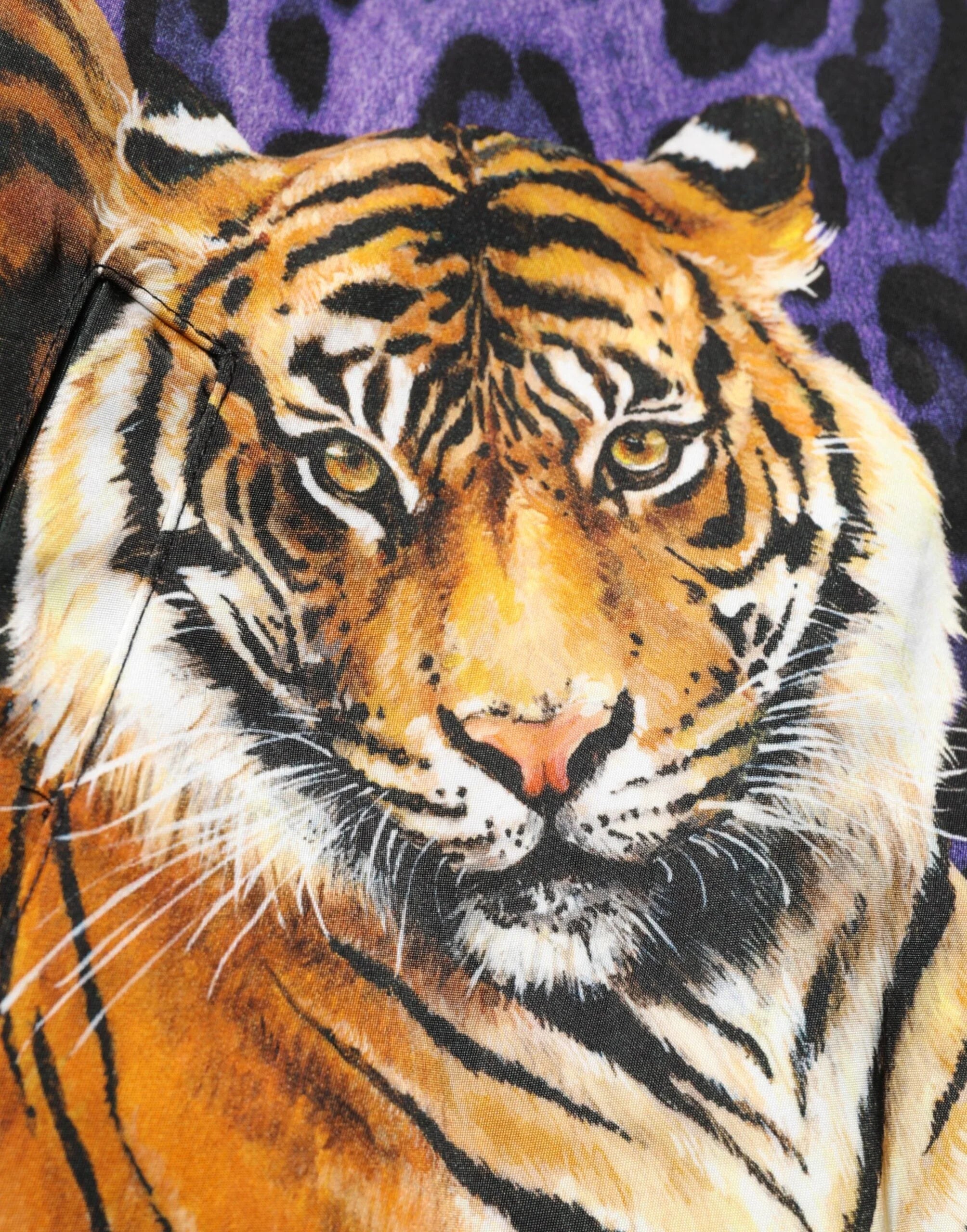 Dolce & Gabbana Multicolor Tiger Print Men Bomber Jacket - IT44 | XS - Bomber Jackets