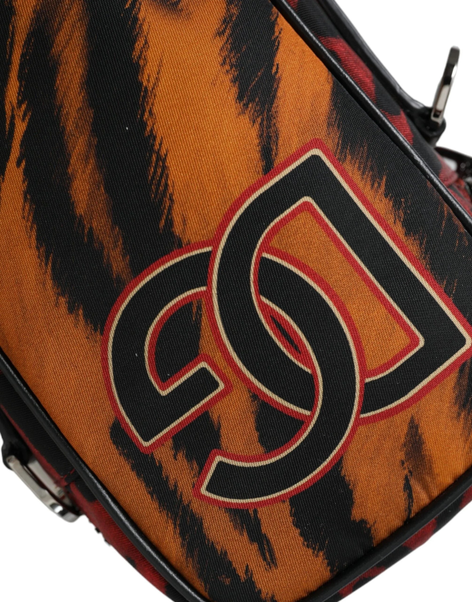 Dolce & Gabbana Multicolor Tiger Print Nylon Logo Cross Body Bag - Cross Body Bags