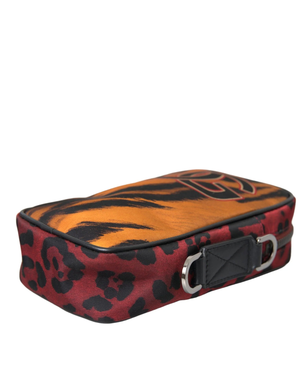 Dolce & Gabbana Multicolor Tiger Print Nylon Logo Cross Body Bag - Cross Body Bags