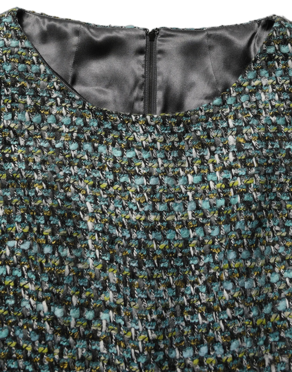 Dolce & Gabbana Multicolor Tweed Belted Babydoll Mini Dress - IT42|M