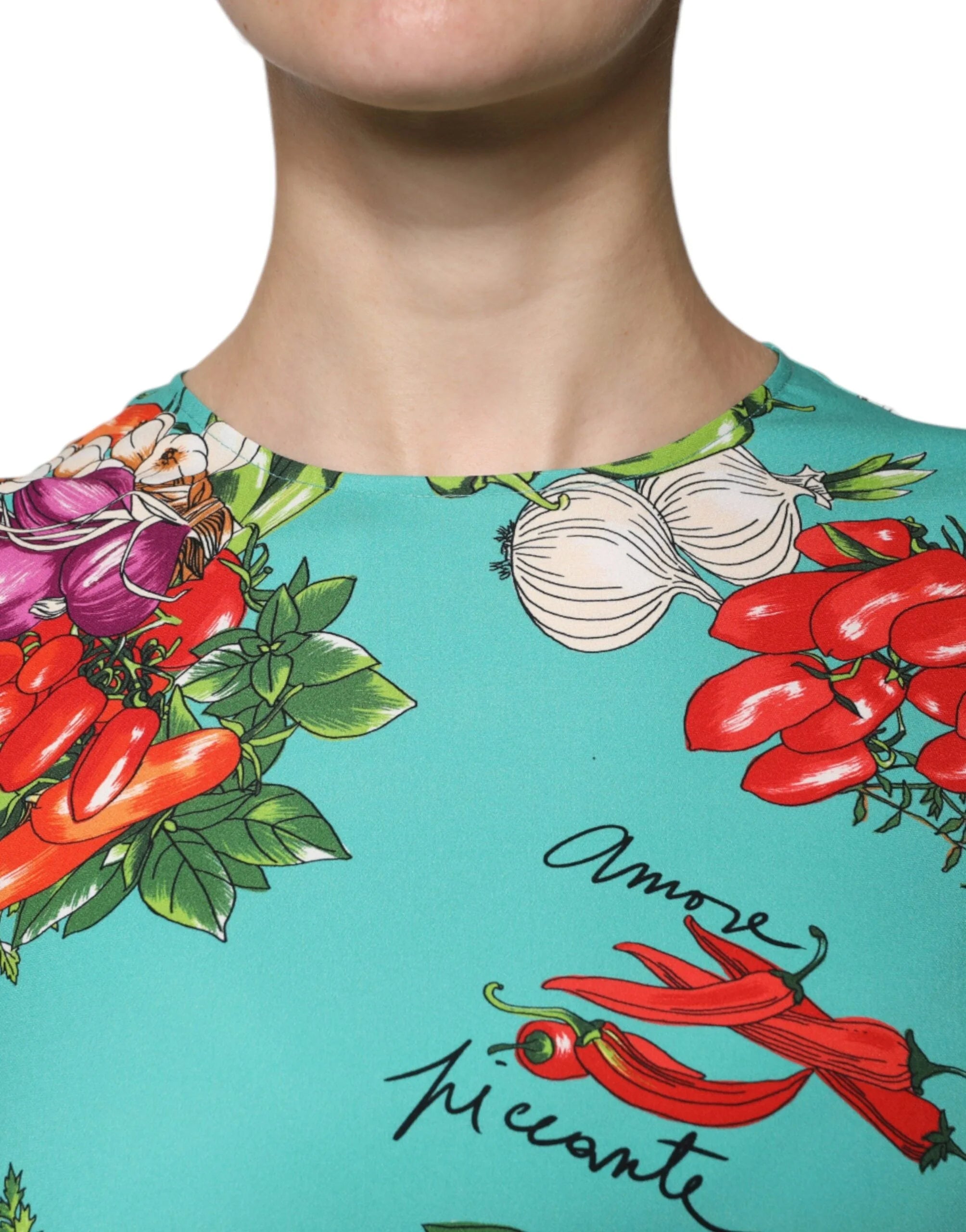 Dolce & Gabbana Multicolor Vegetables Sleeveless Tank Top - IT38 | XS - Tank Tops