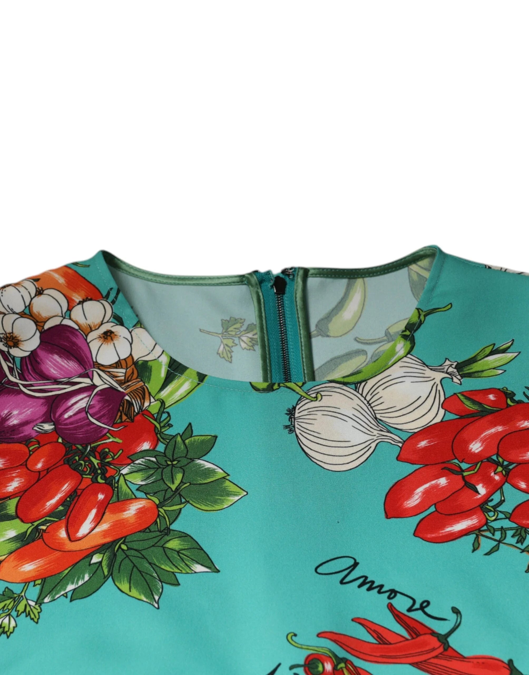 Dolce & Gabbana Multicolor Vegetables Sleeveless Tank Top - IT38 | XS - Tank Tops
