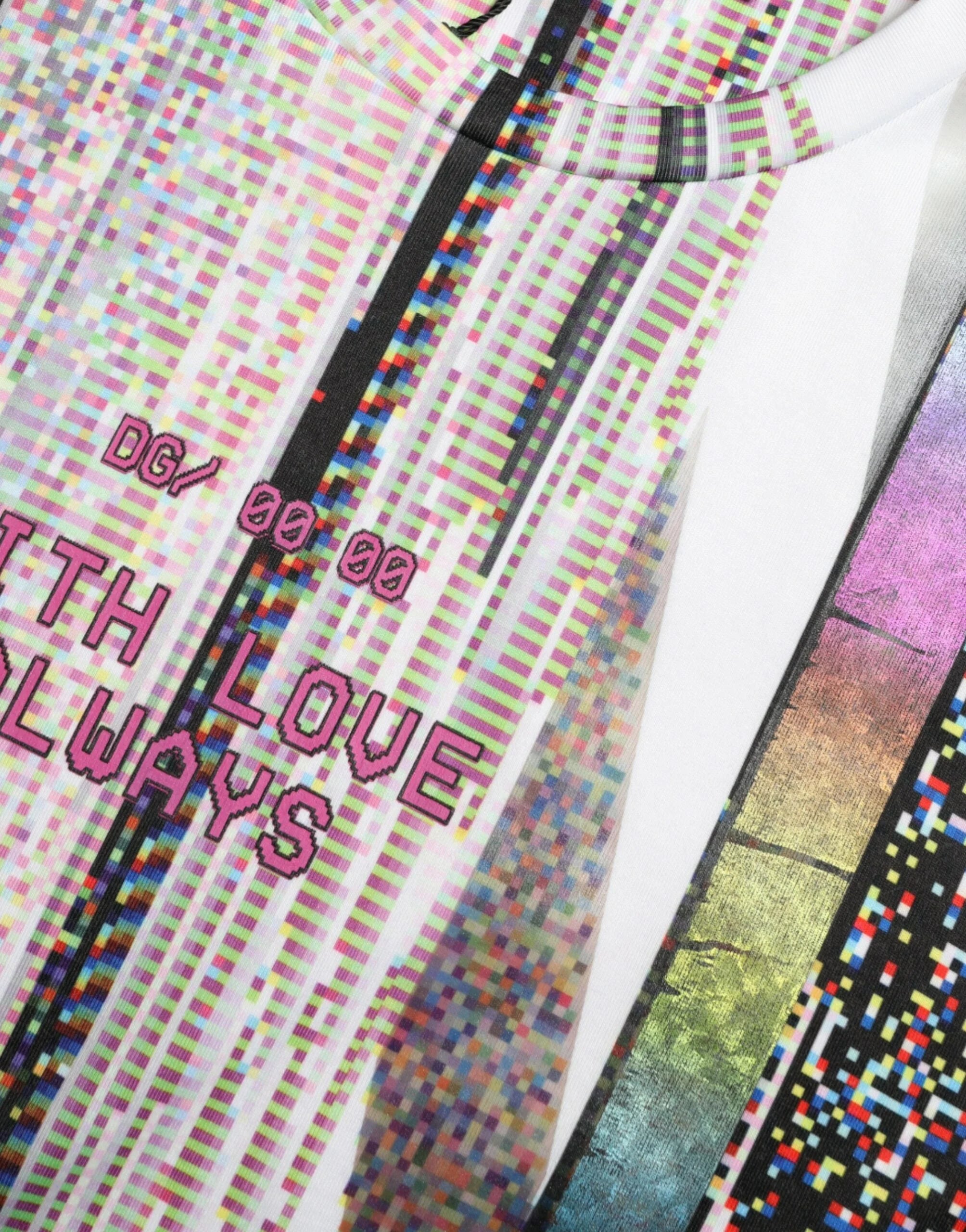 Dolce & Gabbana Multicolor With Love Always Print T-shirt - T-Shirts