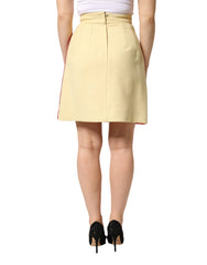 Dolce & Gabbana Multicolor Wool Casual High Waist Mini Skirt - IT38 | XS