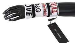 Dolce & Gabbana Multicolor Wool Knit D&G Love Wristband Wrap - Wristbands
