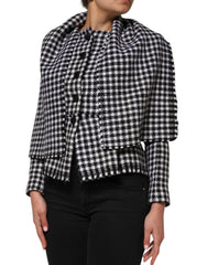 Dolce & Gabbana Multicolor Wool Monochrome Patterned Jacket - IT38|XS