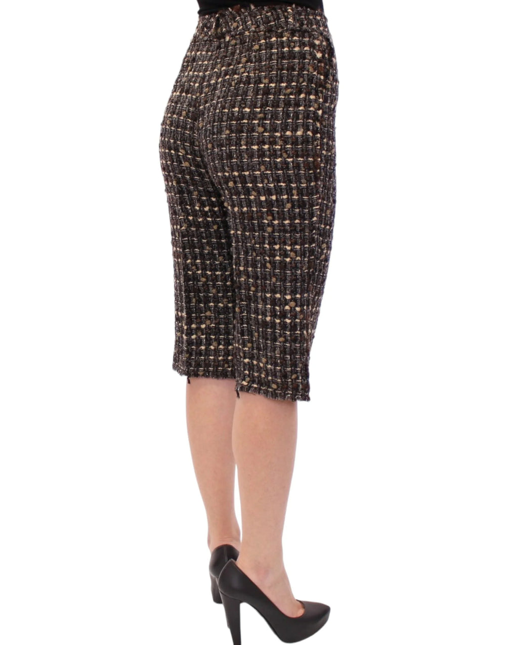Dolce & Gabbana Multicolor Wool Shorts Pants - Bermudas