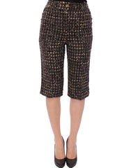 Dolce & Gabbana Multicolor Wool Shorts Pants - Bermudas