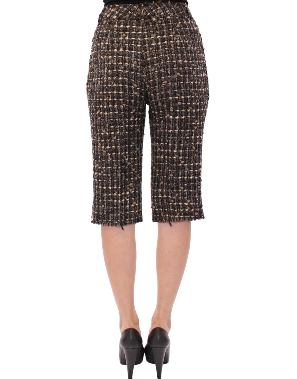 Dolce & Gabbana Multicolor Wool Shorts Pants - Bermudas