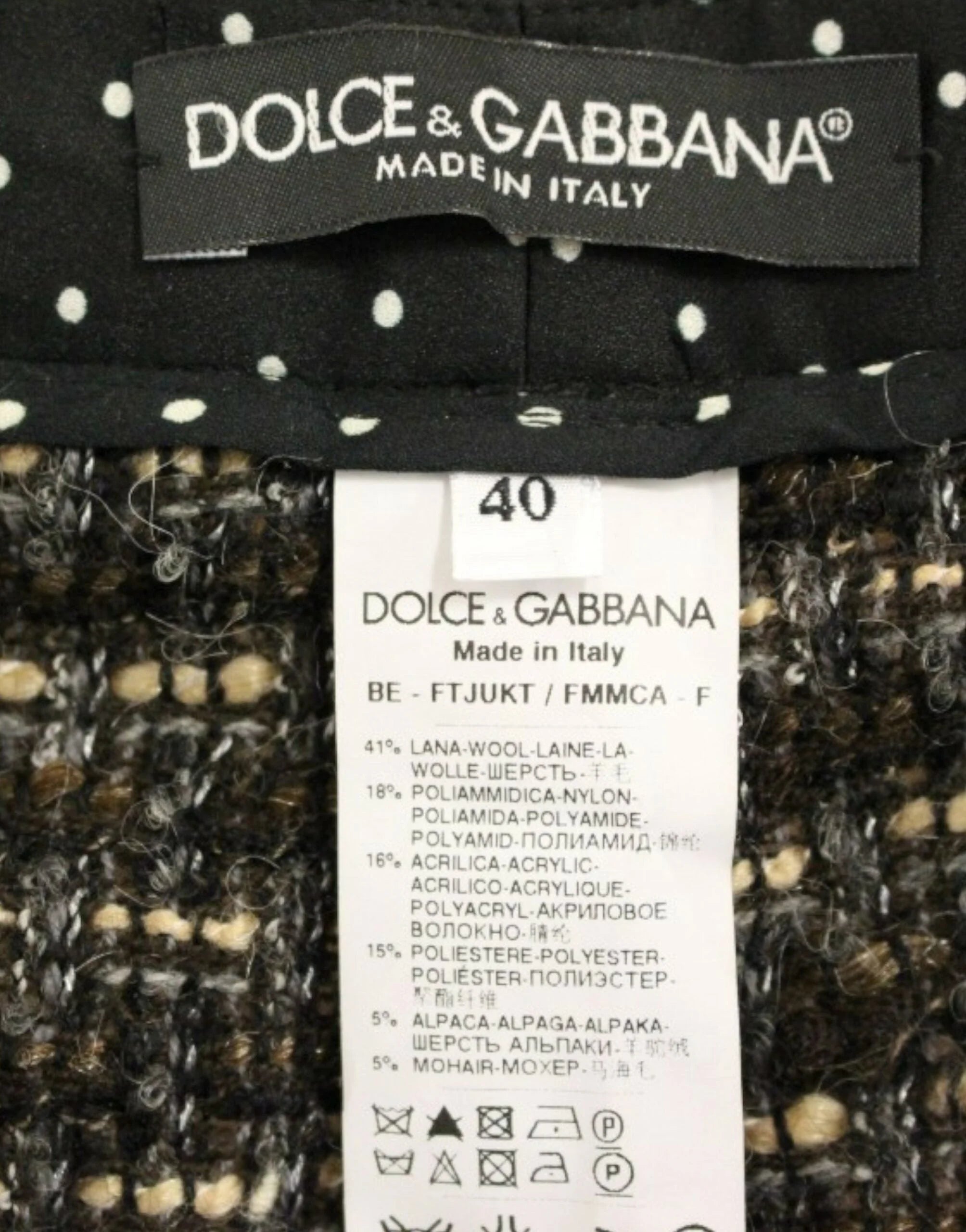 Dolce & Gabbana Multicolor wool shorts pants - IT40|S - Short Trousers