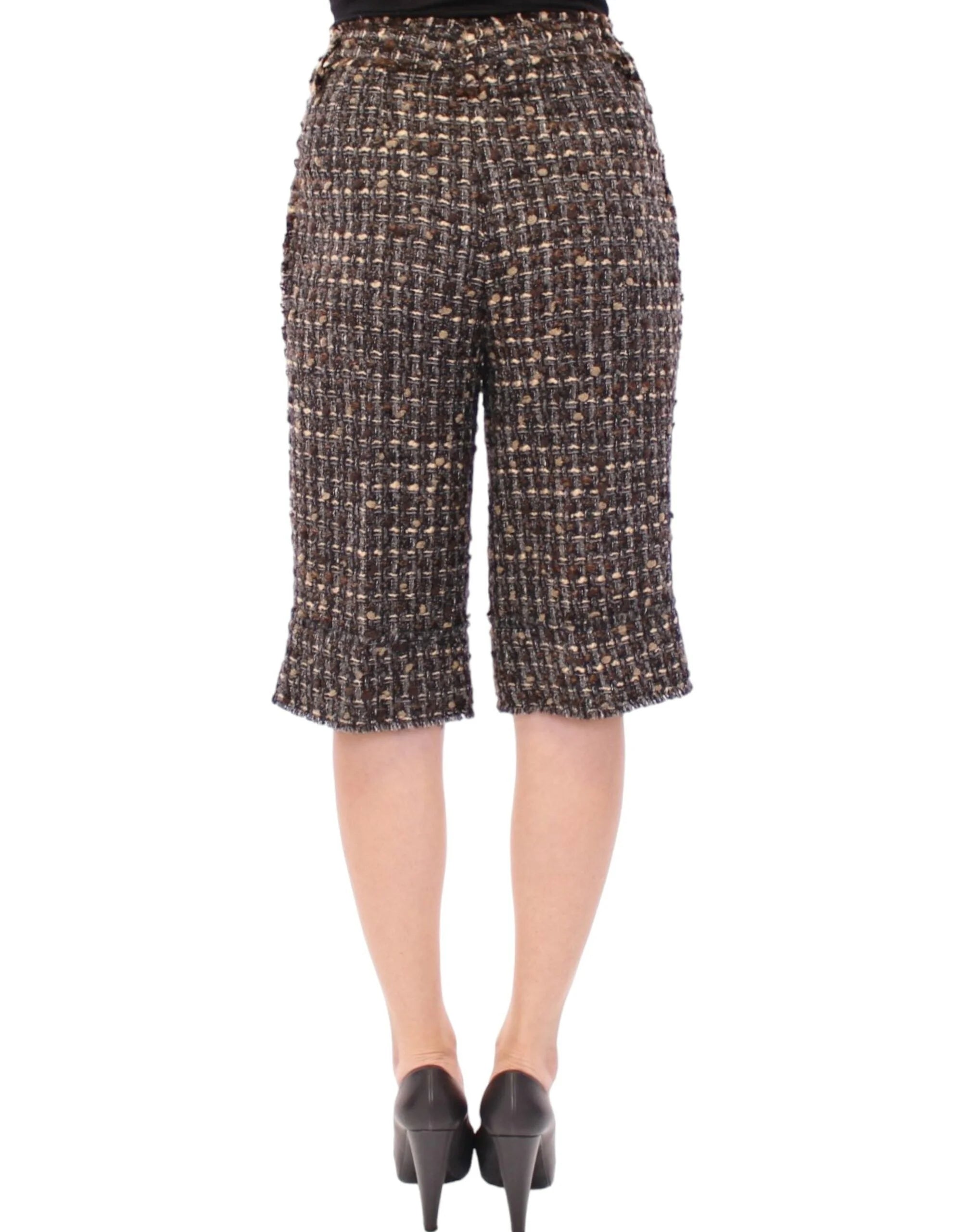 Dolce & Gabbana Multicolor wool shorts pants - IT40|S - Short Trousers