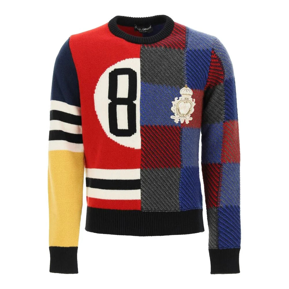 Dolce & Gabbana Multicolor Wool Sweater - IT54 | XXL - Sweaters