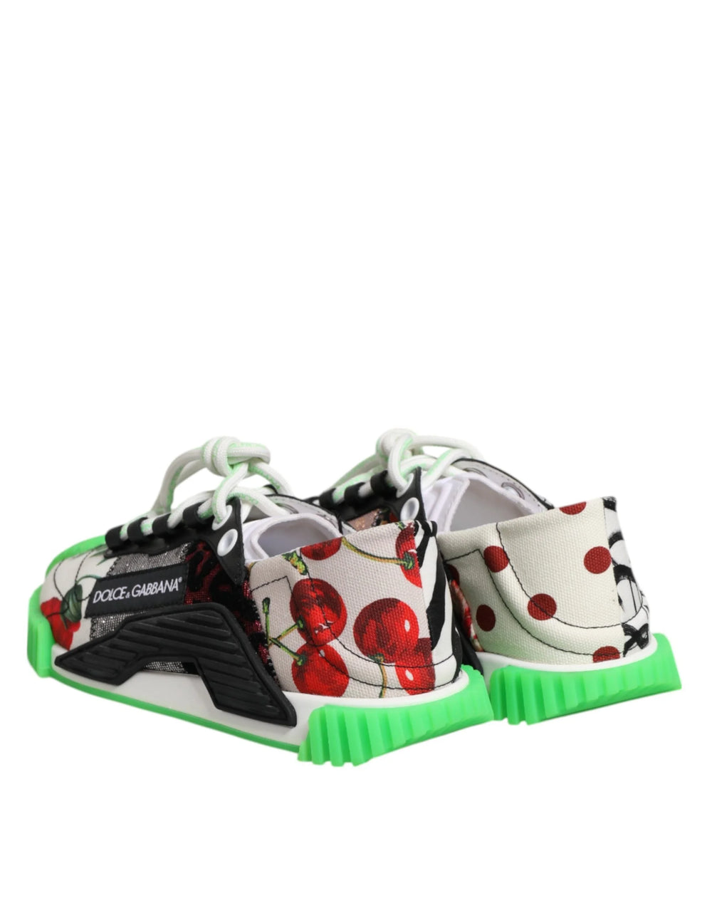 Dolce & Gabbana Multicor DG Logo Leopard Cherry Sneaker Shoes - EU35/US4.5