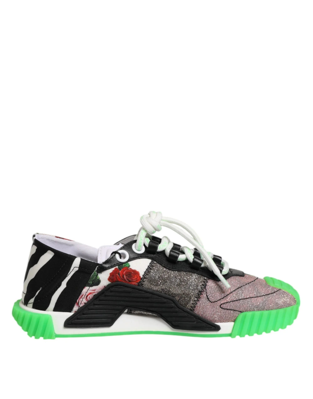 Dolce & Gabbana Multicor DG Logo Leopard Cherry Sneaker Shoes - EU35/US4.5