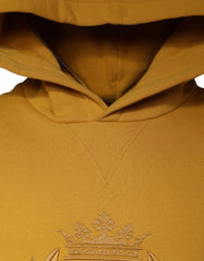 Dolce & Gabbana Mustard DG Hooded Men Sweatshirt Sweater - IT44 | XS - Hoodies