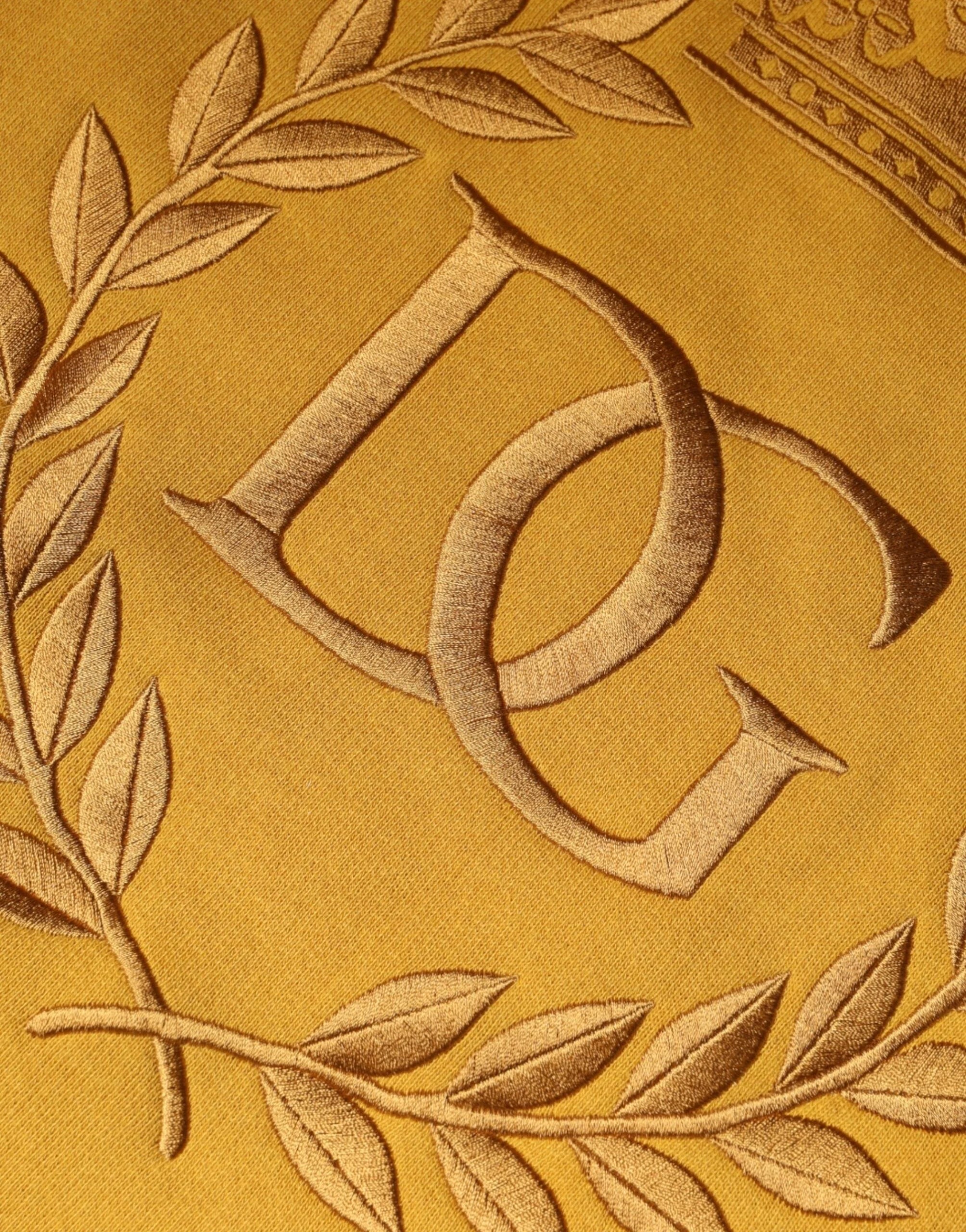 Dolce & Gabbana Mustard DG Hooded Men Sweatshirt Sweater - IT44 | XS - Hoodies