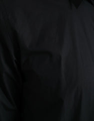 Dolce & Gabbana Navy Blue Cotton Collared Formal Dress Shirt - Shirts