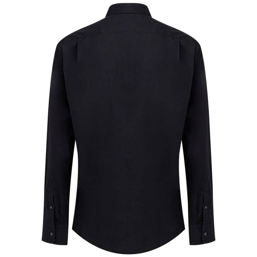 Dolce & Gabbana Navy Blue Cotton Shirt - IT40 | M - Shirts