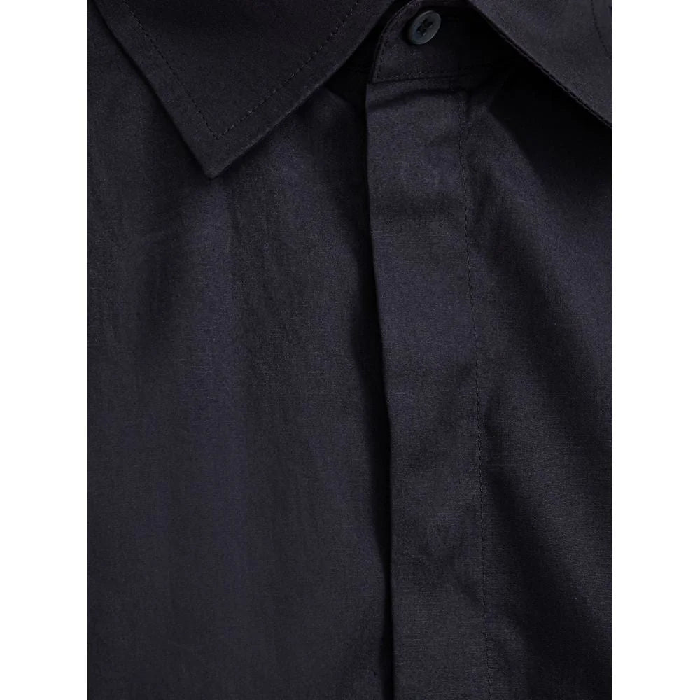 Dolce & Gabbana Navy Blue Cotton Shirt - IT40 | M - Shirts