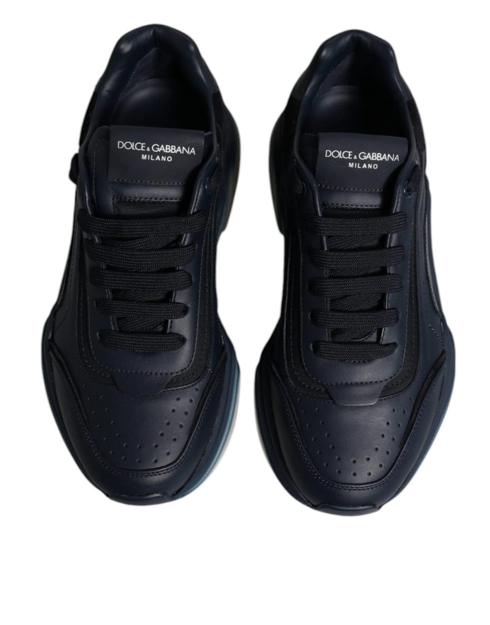 Dolce & Gabbana Navy Blue Daymaster Low Top Men Sneakers Shoes - Sneakers