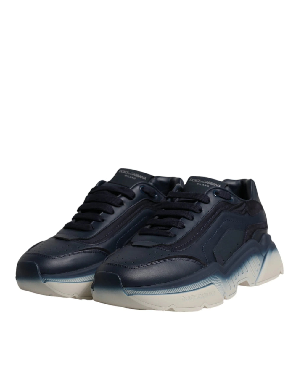 Dolce & Gabbana Navy Blue Daymaster Low Top Men Sneakers Shoes - Sneakers